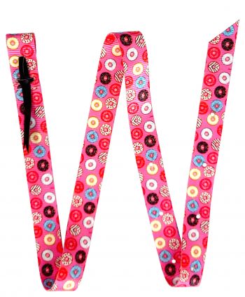 Showman PONY Premium Quality Doughnut Print Nylon tie Strap